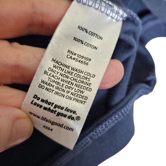 Life‎ Is Good XS Crusher-Lite V-Neck Tee Home Is Where Your Dog Is Navy Blue - Picture 5 of 8
